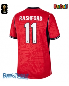 Anglia Marcus Rashford #11 Tricou Fotbal Replică Mondial 2026 Barbati Deplasare